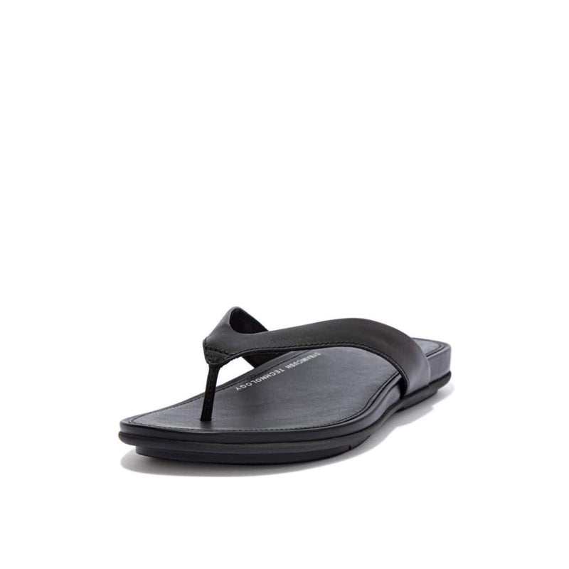 Gracie Women's Leather Flip-Flops - All Black – FitFlop Philippines